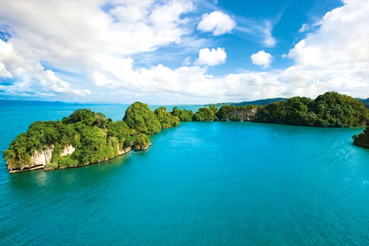 Limestone islets in Los Haitises