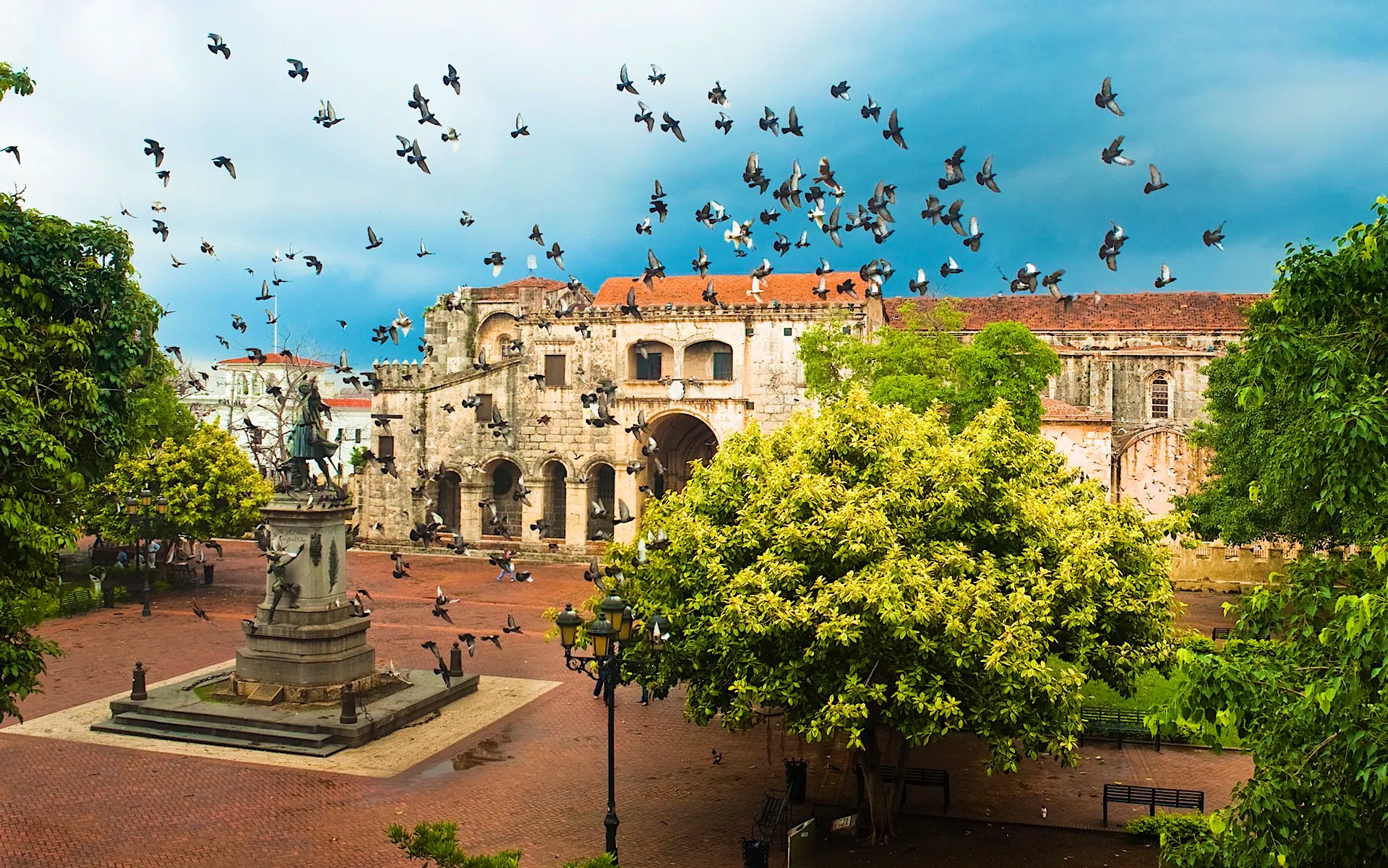 Colonial Zone street in Santo Domingo