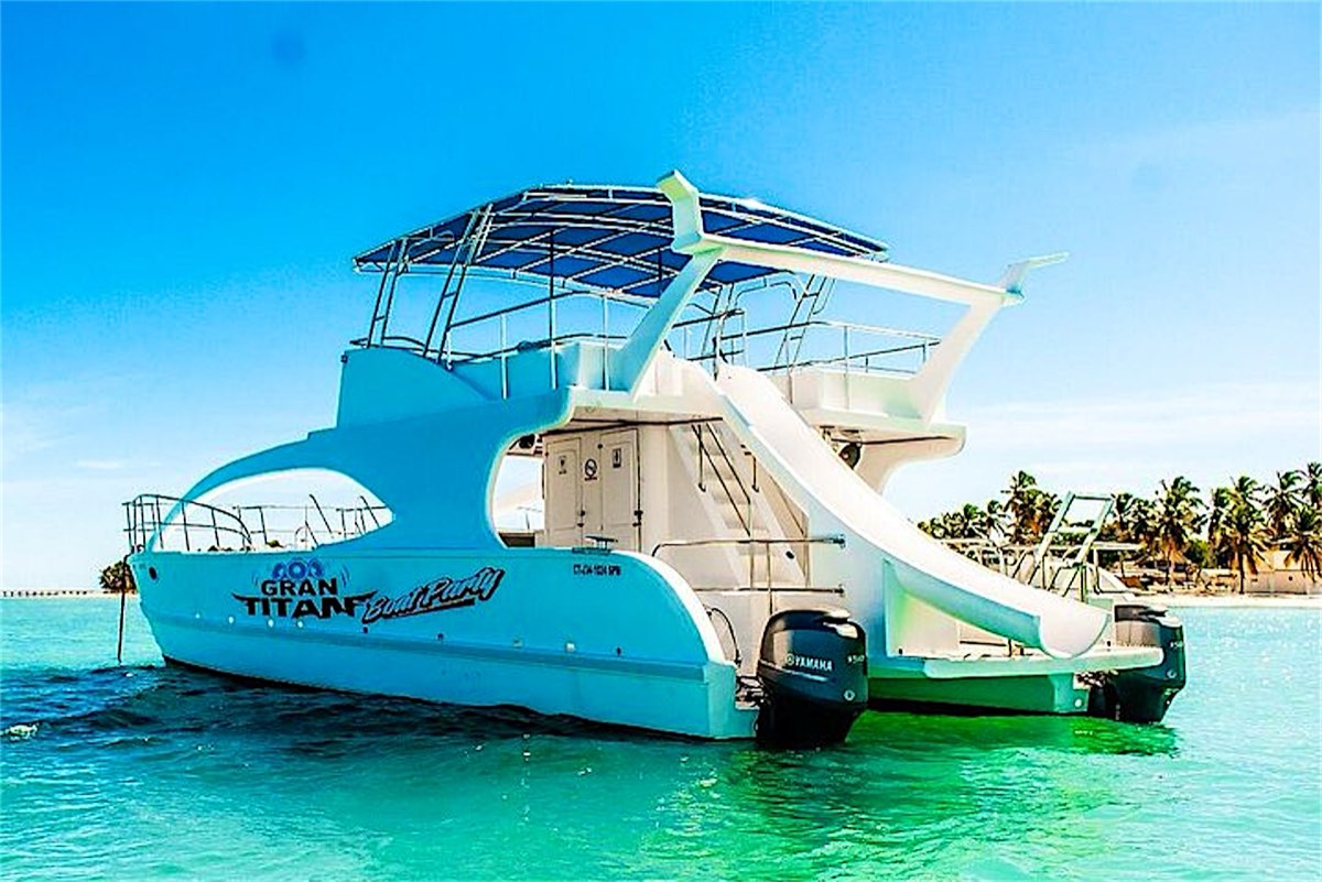 Titan party boat at sea